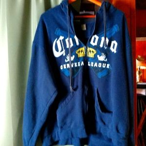 Corona zip up sweatshirt